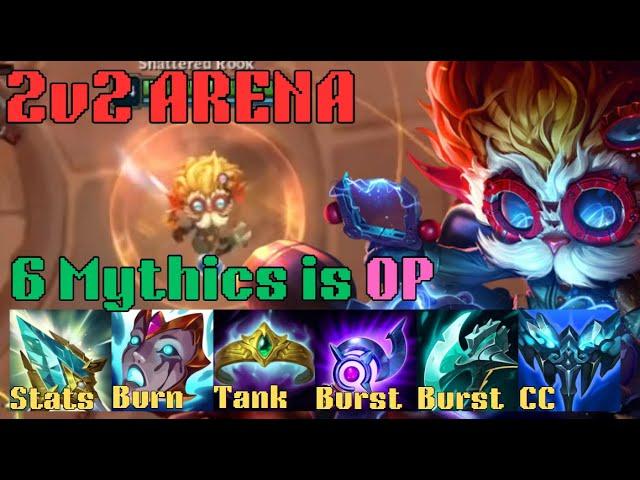 6 Mythics With Heimerdinger is INSANE League 2v2 Arena