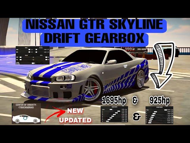 Smooth Drift Gearbox For Nissan Gtr Skyline for 1695hp and 925hp | Car Parking Multiplayer