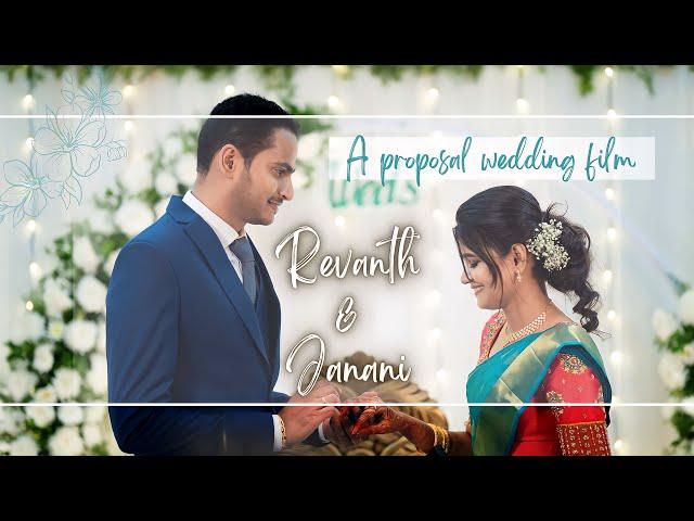 A PROPOSAL WEDDING FILM | REVANTH & JANANI | SHERLOCK STUDIOS