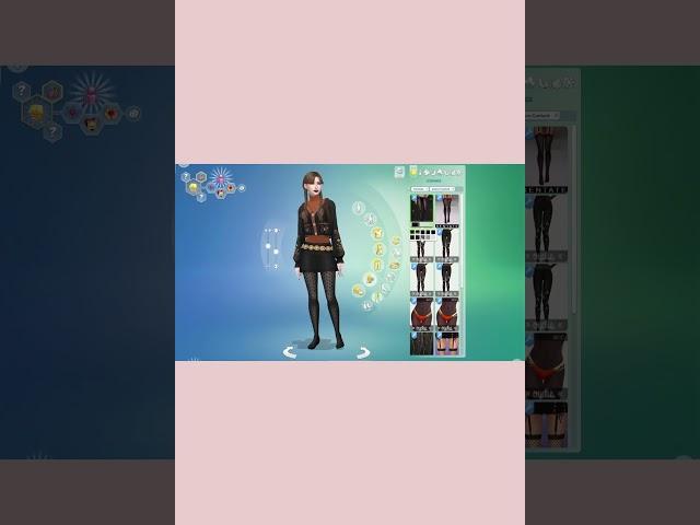 ️ Dark Academia Sim | Sims 4 CAS Transformation  #shorts  #aestheticsim
