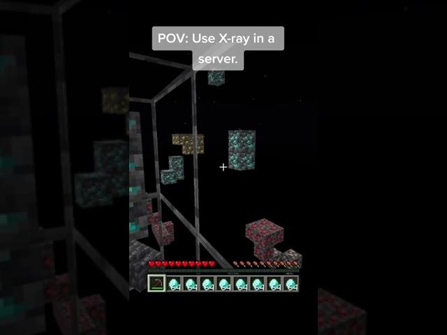 Pov : Use X-Ray in a server #shorts #minecraft #meme