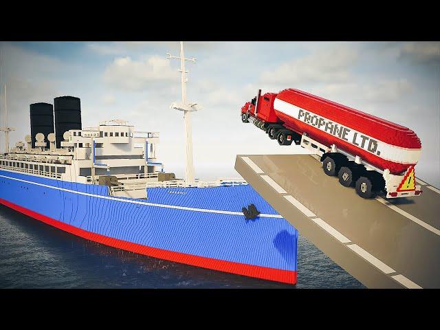 Giant Ship vs Cars | Teardown