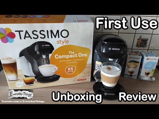 Bosch Tassimo Style Coffee Machine first use, - Unboxing & Review, How to use