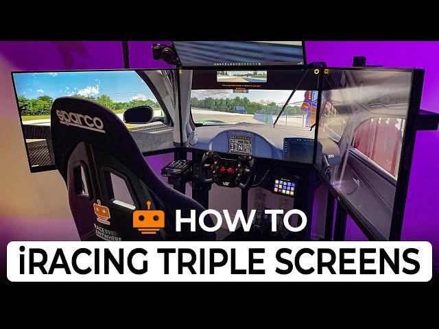 How to set up Triple Monitors in iRacing | without Surround