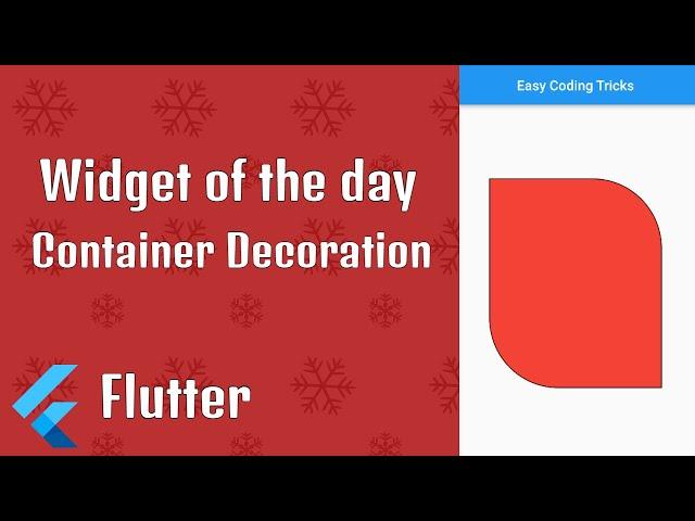 Container Decoration in Flutter