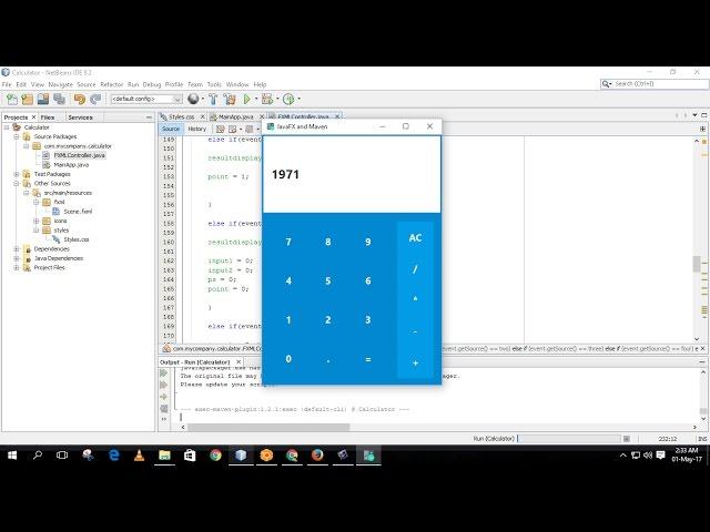 Make a Calculator In JavaFX Netbeans Part  2 (Coding)