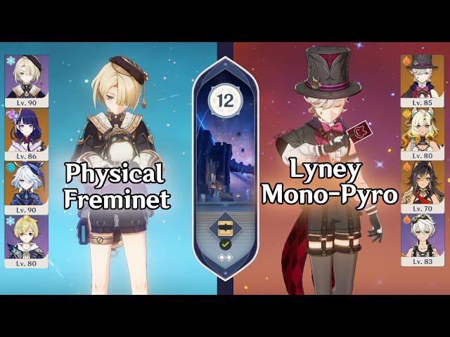 Lyney + Freminet vs NEW 5.2 Spiral Abyss Floor 12 | C6 Freminet & C2 Lyney | Genshin Impact