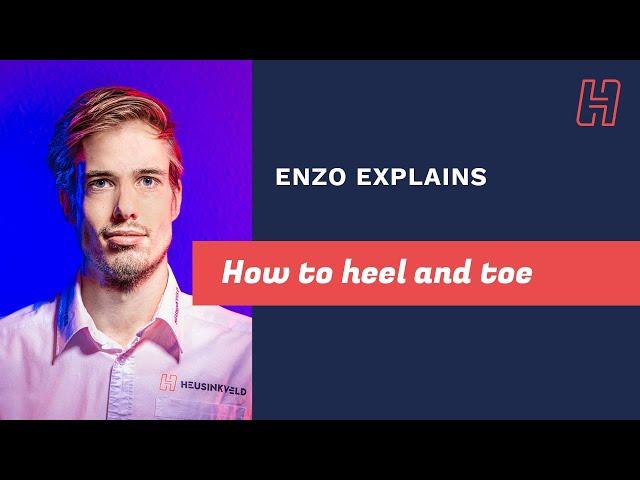 Enzo explains how to heel and toe