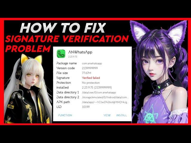 #(42) HOW TO FIX SIGNATURE VERIFICATION PROBLEM IN WHASTAPP |  ALL BASE WORKING METHOD