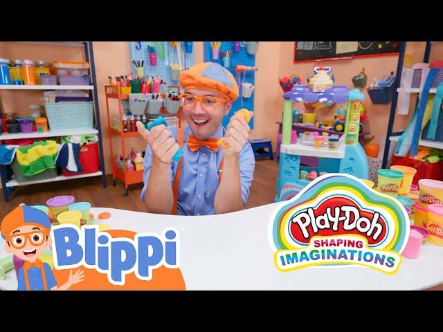 Blippi Makes Pretend Ice Cream with the Play-Doh Ultimate Ice Cream Truck! | Blippi Toys #ad