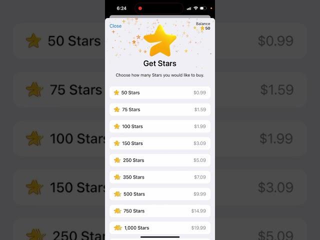 I bought Telegram Stars - how to get them