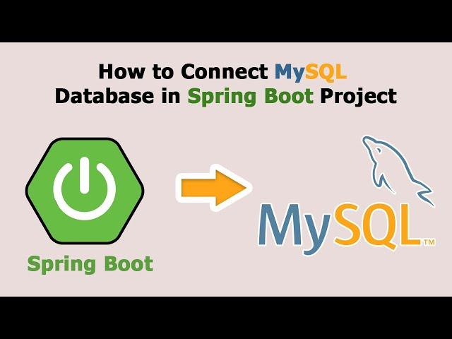 How to Connect MySQL Database in Spring Boot Project