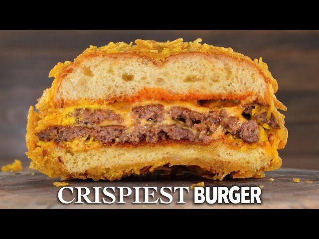 I made the CRISPIEST burger of my life, It's FIRE!