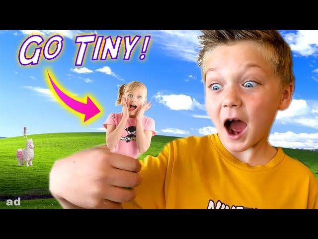 Payton is Tiny! Payton goes to Pollyville with Polly Pocket!