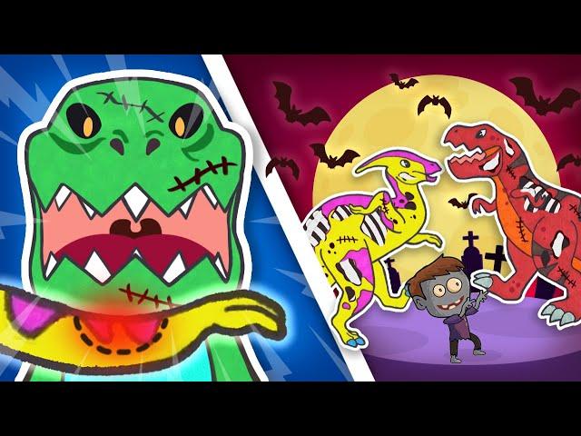 Zombie Dinosaurs Dance & Boom-Boom | I DRAW NATURE Kids Songs