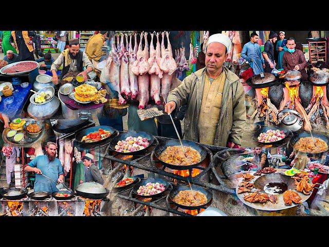 Breakfast in Afghanistan | Traditional morning street food | Liver fry