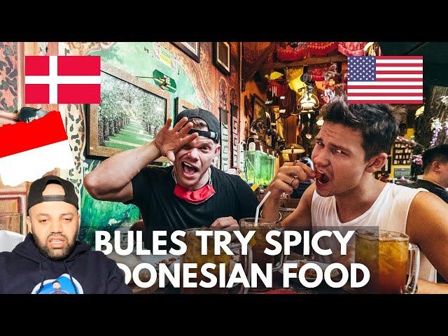 Two Foreigners Trying Spicy Indonesian Food in Jakarta Reaction Indonesia Reaction MR Halal Reacts