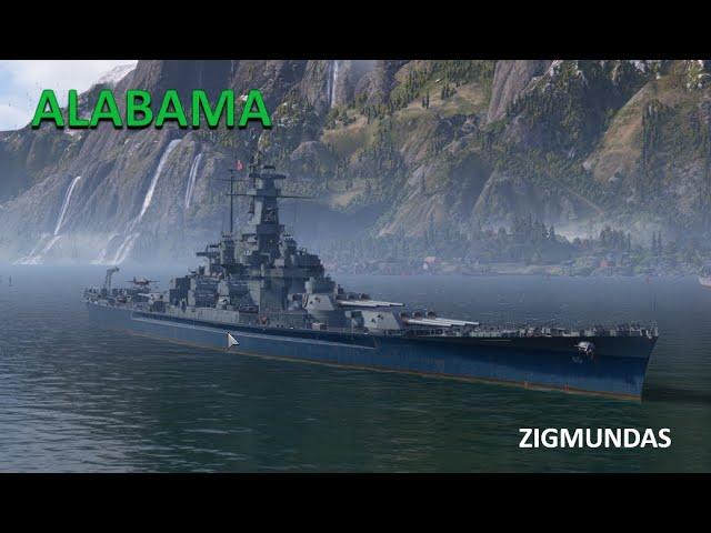 Линкор ALABAMA АЛАБАМА World of Warships обзор