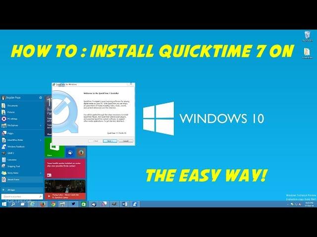 How to install Quicktime 7 on Windows 10 the easy way!