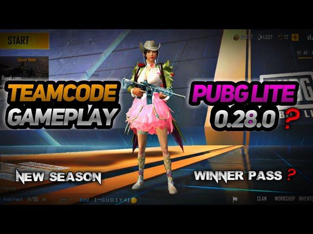 PUBG LITE LIVE  0.28.0 NEW UPDATE? TEAM CODE GAMEPLAY IN FULL RUSH GAMEPLAY MODE PUBG MOBILE LITE