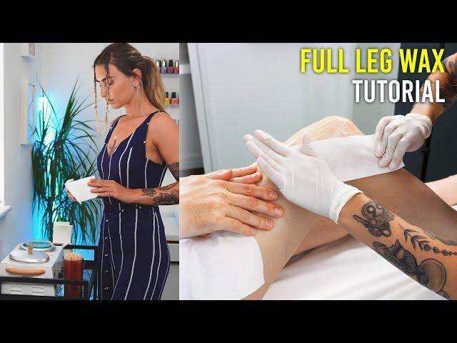 How To Do A Full Leg Wax Step By Step (Tutorial)