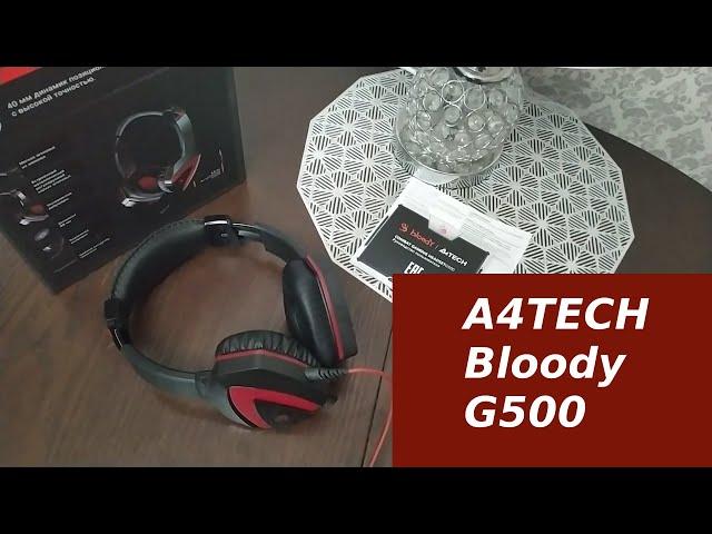 Наушники a4tech bloody g500 - годные бюджетные наушники с микрофоном