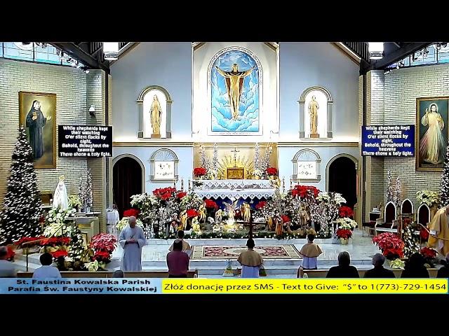 Feast of the Holy Family. Holy Mass at St. Faustina Parish in Chicago. 12.29.2024