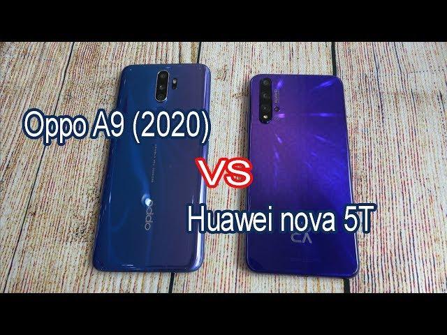 Oppo A9 (2020) vs Huawei nova 5T | SpeedTest and Camera comparison