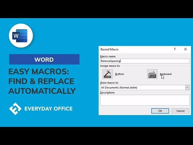 Recording a Macro to Automate Replace Special in Microsoft Word