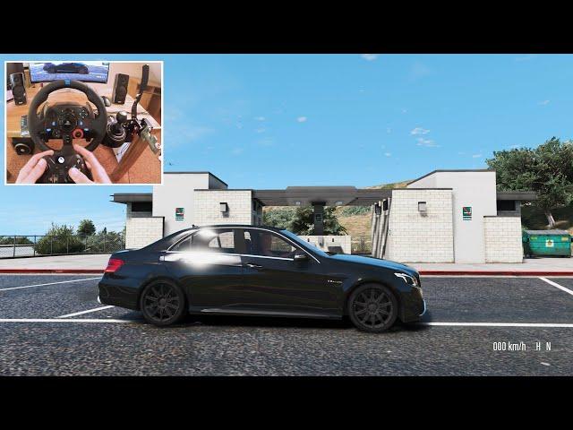 GTA V - Mercedes-Benz E63 AMG Unlocked | Logitech G29  WHEEL