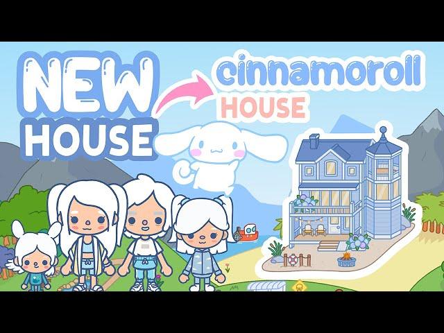 NEW Cinnamoroll SANRIO Cute Blue Coastal Villa Family House not FREE TOCA BOCA House Home Ideas