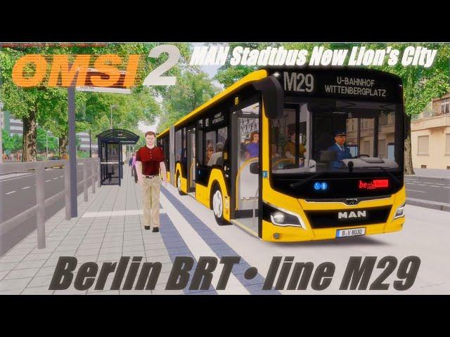 OMSI 2 • Berlin BRT (line M29) • MAN Stadtbus New Lion's City