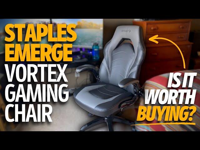 Staples Emerge Vortex Bonded Leather Gaming Chair Review...Is It A Buy?