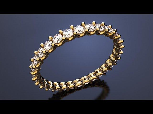 RhinoGold 6.5 U Prong Ring Tutorial