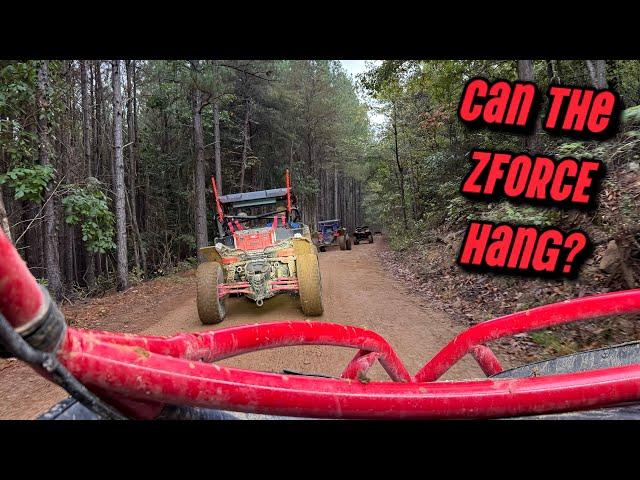 CFMOTO Tries to Keep Up Canam X3 & Honda Talon at N.W. Alabama Mountain Ride