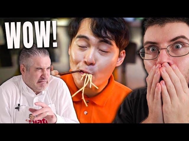 Pro Chef Reacts.. To Uncle Roger MAKING Carbonara!!