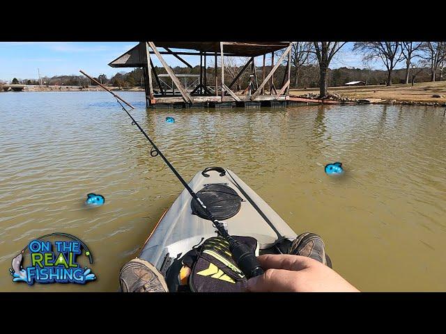 Muddy Water Kayak Fishing on Old Hickory Lake - THESE Fish Were Everywhere!