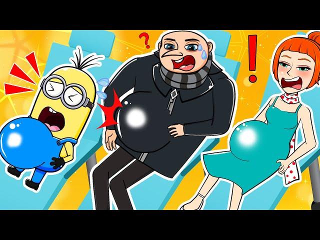 OMG!!! Felonious Gru, Lucy Wilde & Kevin are Pregnant ??! Minions and friends story animation