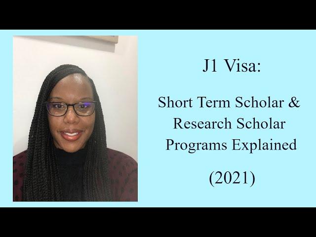 Short Term Scholar & Research Scholar USA Explained || J-1 Visa Consulting