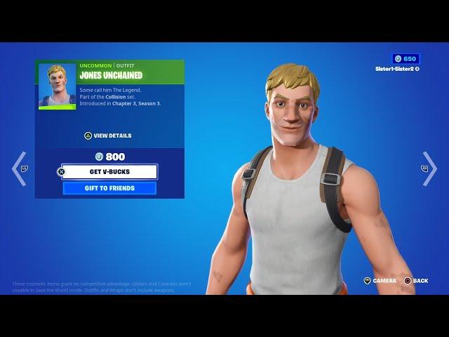 Fortnite:  Jones Unchained Skin