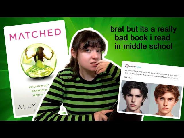 Re-reading the worst books I had to read in middle school | EP. 1: “Matched”