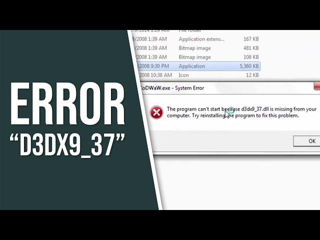 How To Fix Error "d3dx9_37.dll" On Your PC + Download Links