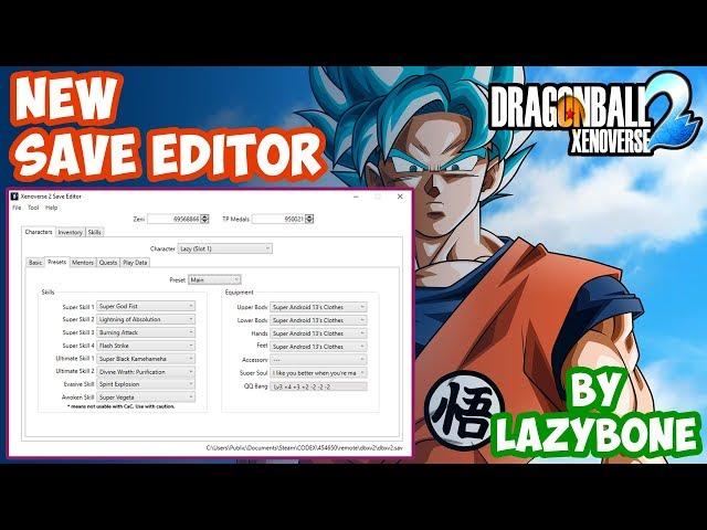 New Save Editor For Xenoverse 2 | By LazyBone