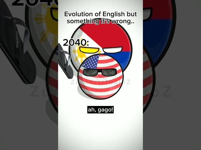 The Evolution Of English But Something It's Wrong.. (Phil/USA) (Remastered) #Countryballs