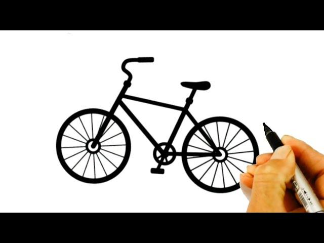 rasm chizish velosiped chizish /how to draw a Bicycle /Как нарисовать велосипед