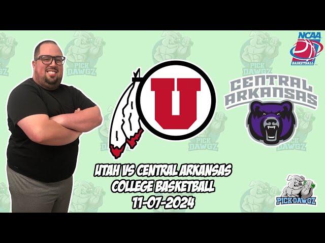 Utah vs Central Arkansas 11/7/24 Free College Basketball Picks and Predictions  | NCAAB Pick