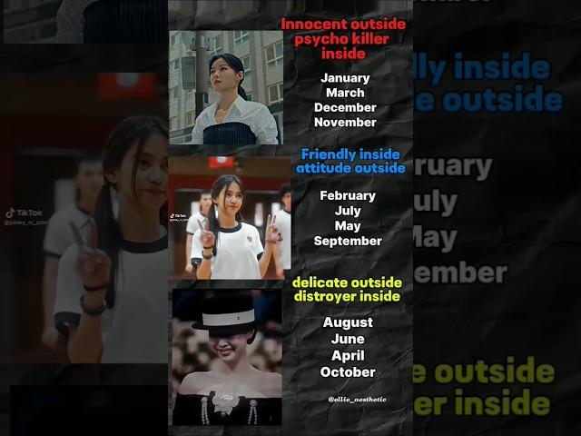 Coment ur bday month.. #aesthetic #1million #fypシ゚viral #trending #explore #blackpink #ellie