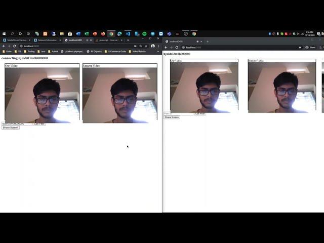 PeerJS - WebRTC | Video Chat with Screen Share Web Site / Application WebRTC