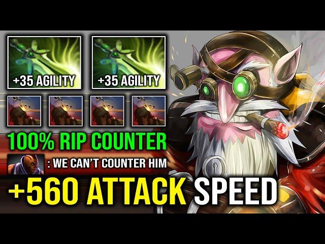 WTF 560 ATTACK SPEED Max Agility Unlimited Knockback Against Hard Counter Imba Sniper Dota 2