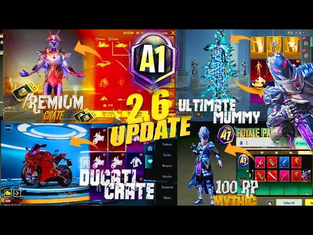 A1 ROYAL PASS 1 TO 100 RP/RELEASE DATE || NEXT PREMIUM | UPCOMING DUCATI & ULTIMATE MUMMY PUBGM